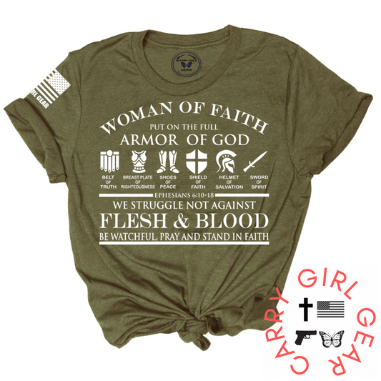 Woman of Faith Graphic Tee – Inspirational Women's T-Shirt