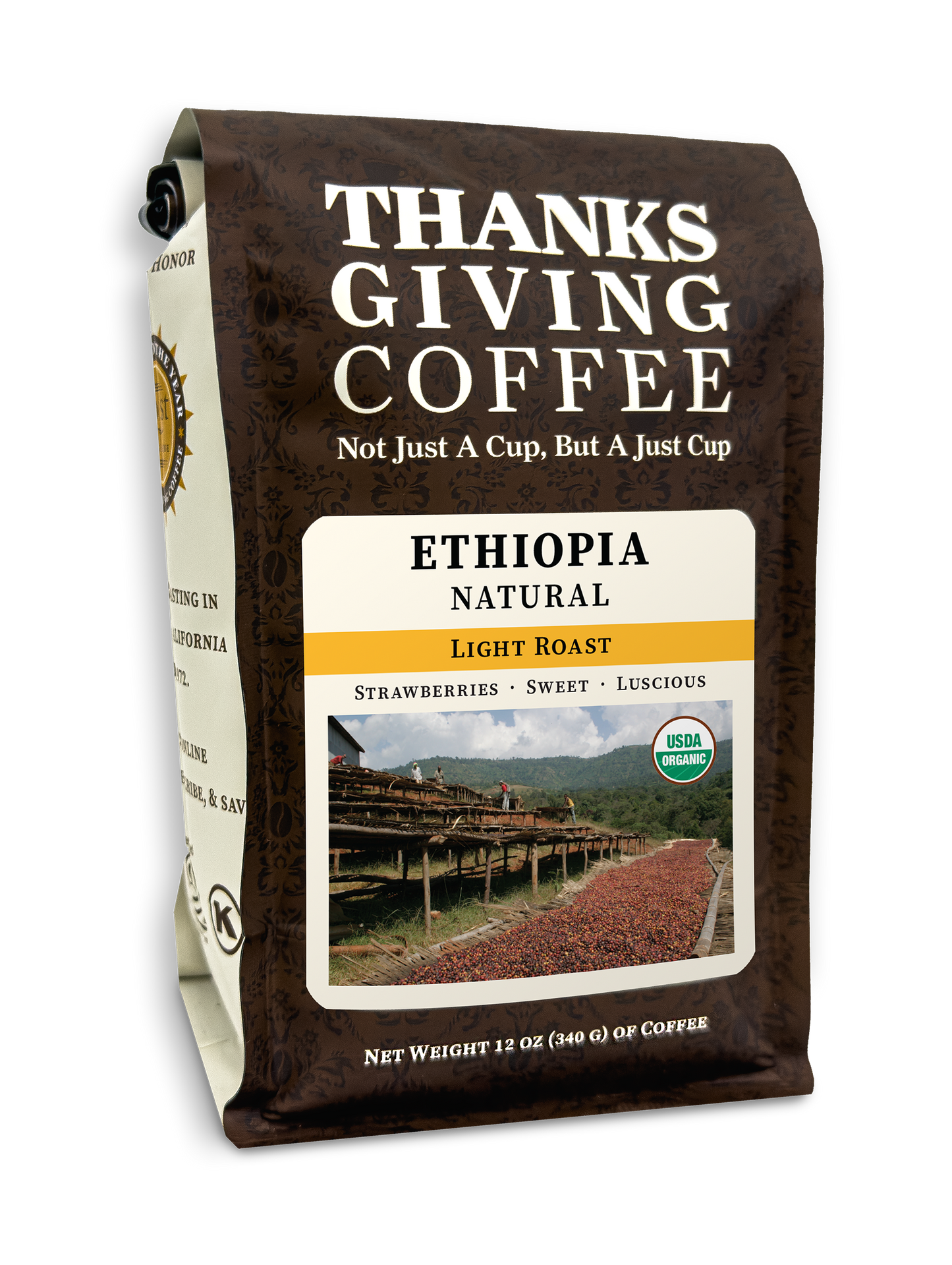 Ethiopia Natural Single-Origin Coffee – Light Roast Whole Bean