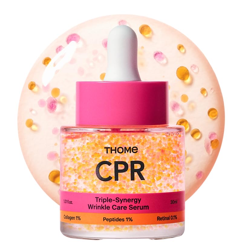 Thome CPR skincare serum with pink cap on a white background