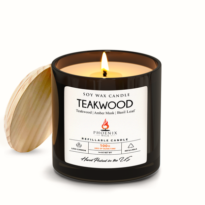 Teakwood - 14oz Filled Candle