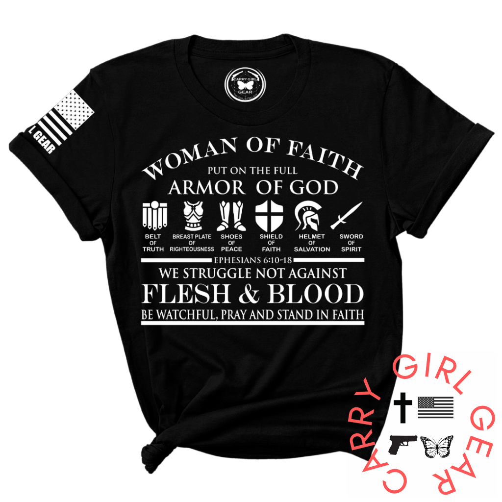 Woman of Faith Graphic Tee – Inspirational Women's T-Shirt