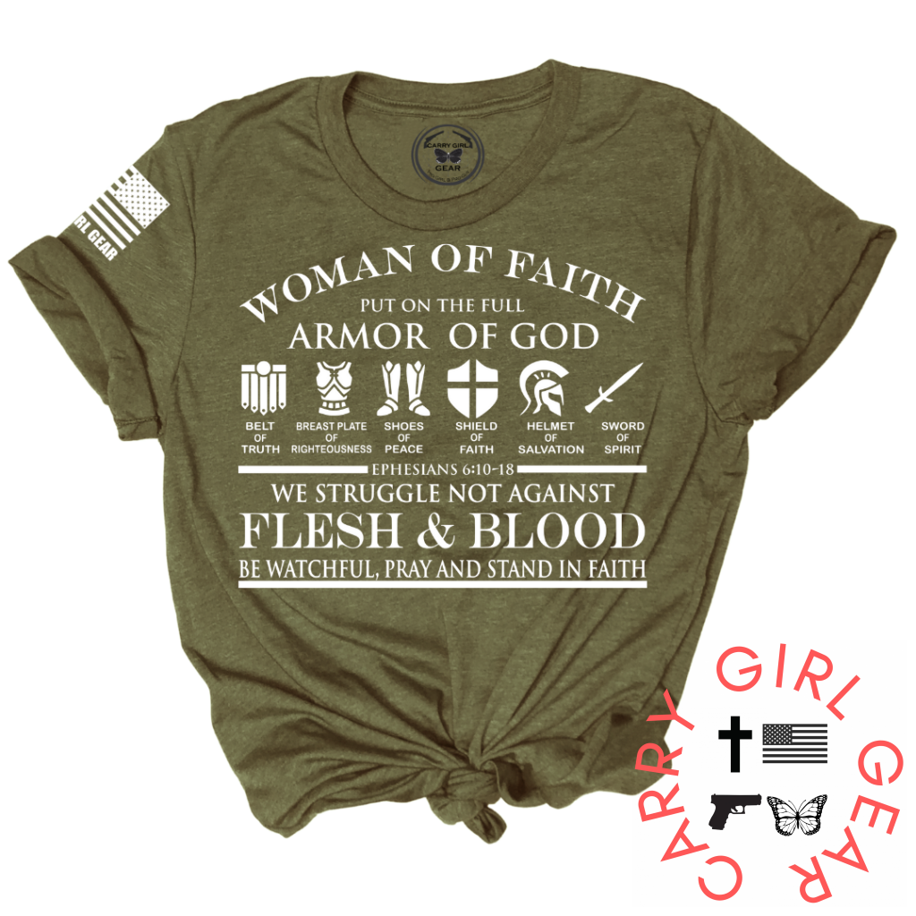 Woman of Faith Graphic Tee – Inspirational Women's T-Shirt