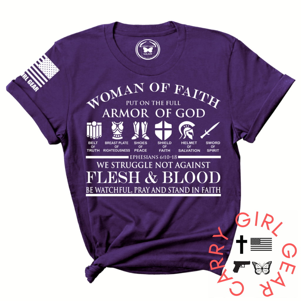 Woman of Faith Graphic Tee – Inspirational Women's T-Shirt
