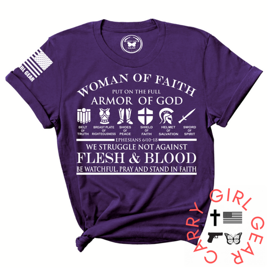 Woman of Faith Graphic Tee – Inspirational Women's T-Shirt